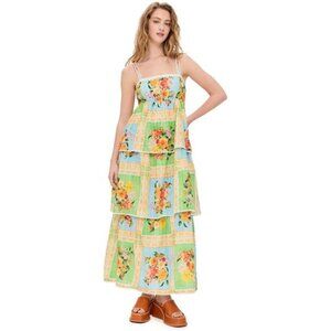 Show Me Your Mumu Peyton Midi Dress Country Bouquet Garden Girl Cottagecore